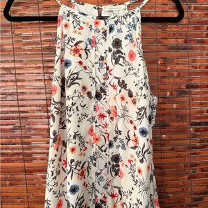 Skies Are Blue Floral Tank Top - Multicolor